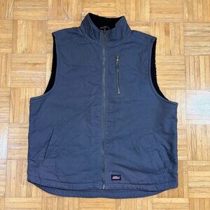 Dickies Sherpa Lined Canvas Workwear Vest